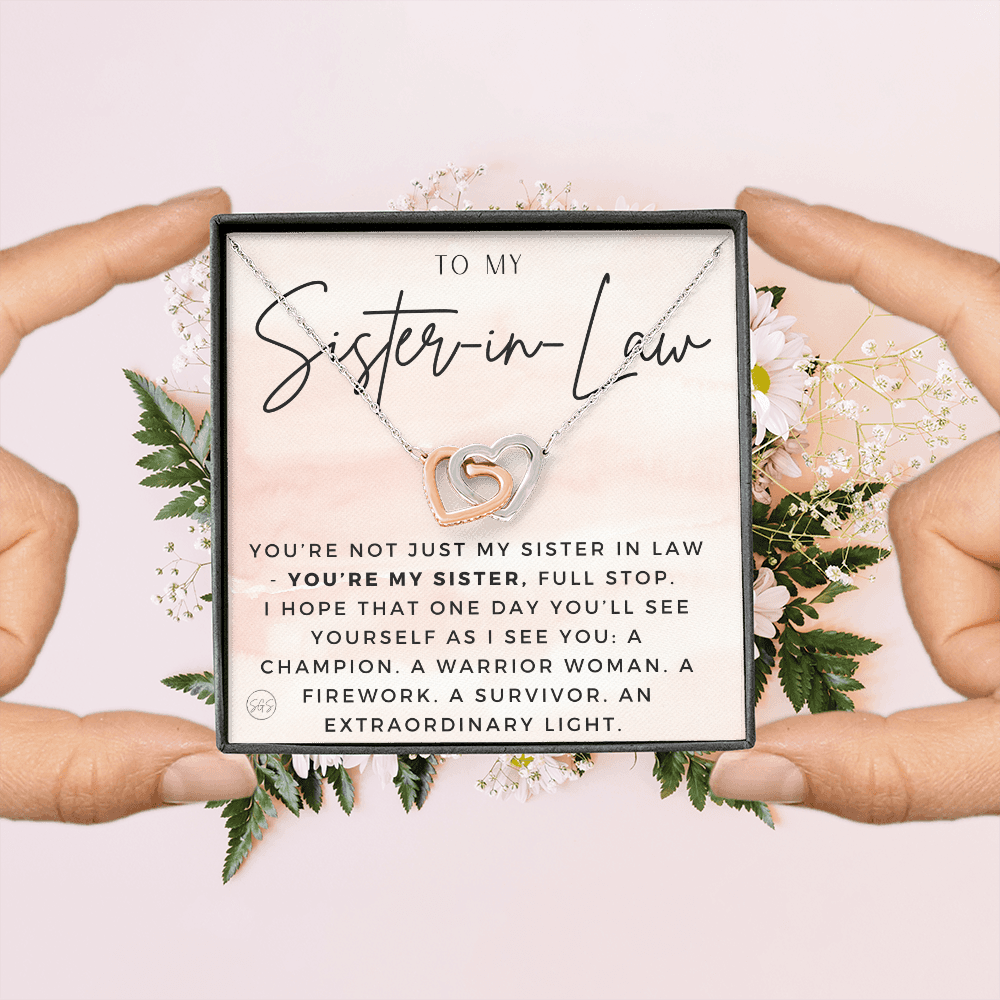 Sister-in-Law Gifts | Husband's Sister, Wife's Sister, Christmas Gift for Sister in Law, Birthday, Wedding, Future Sister Necklace 1103aHA