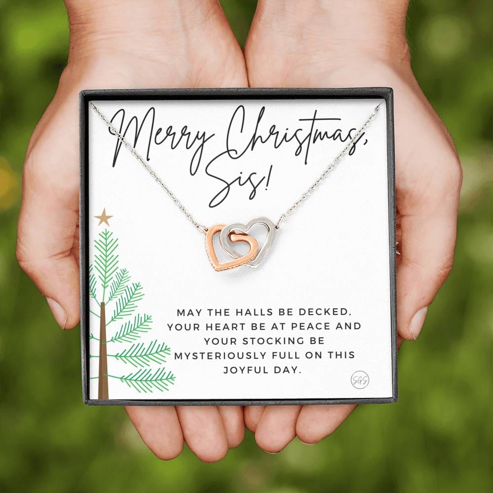 Xmas Sis 0712n Hearts Necklace