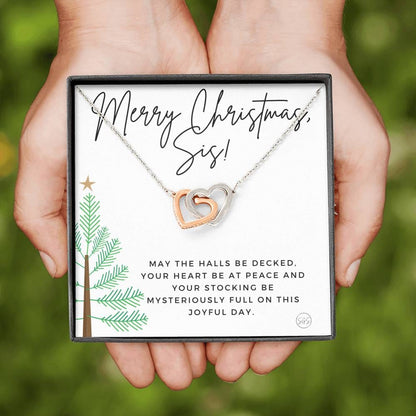 Xmas Sis 0712n Hearts Necklace