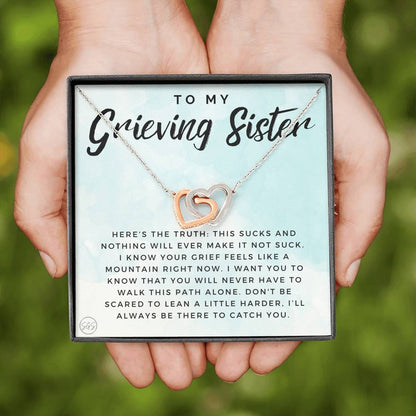 grieving sis 0723d Hearts Necklace