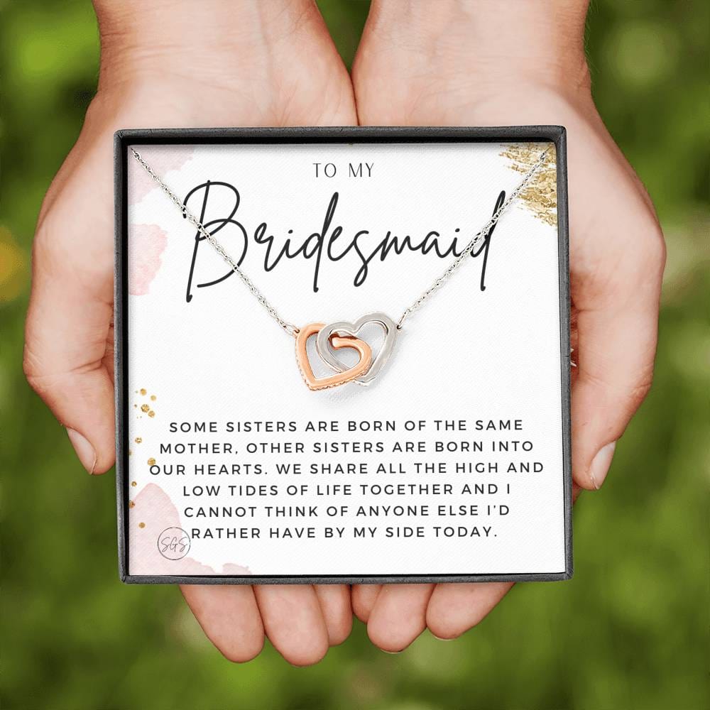 Bridesmaid 0712b Hearts Necklace
