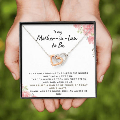 MotherInLawSleepless2 Hearts Necklace