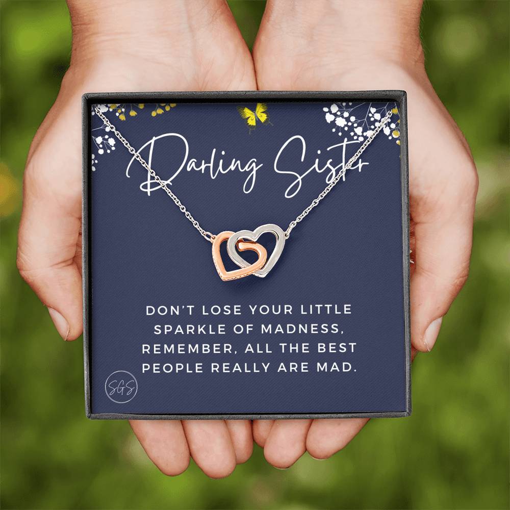 Darling Sister Sparkle of Madness 0706A Hearts Necklace