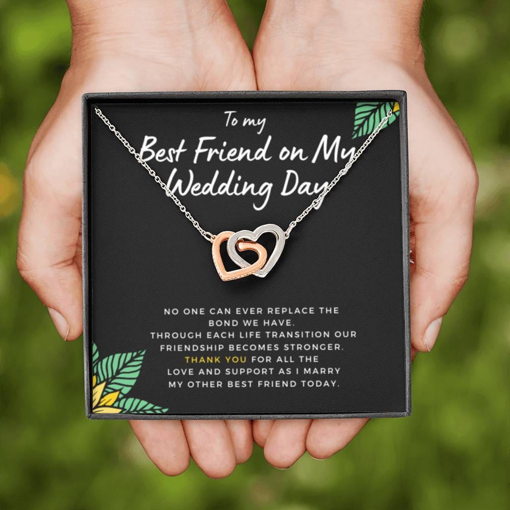 BestFriendonMyWeddingDay Hearts Necklace