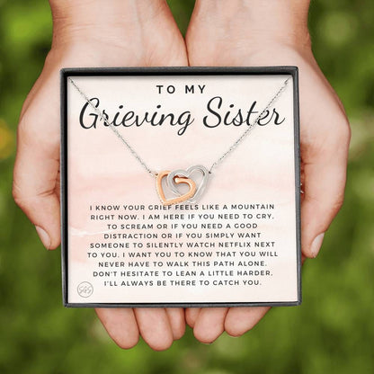 grieving sis 0723e Hearts Necklace