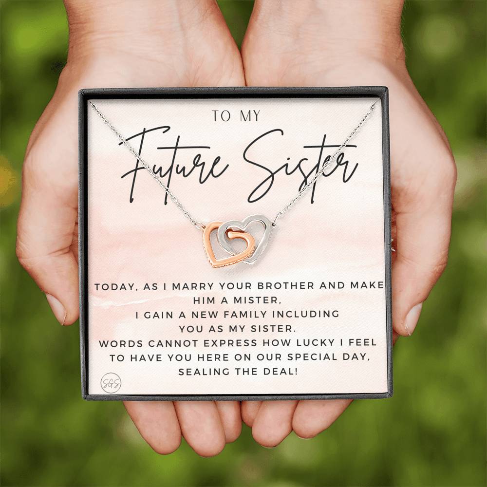 Future Sister 0728a Hearts Necklace