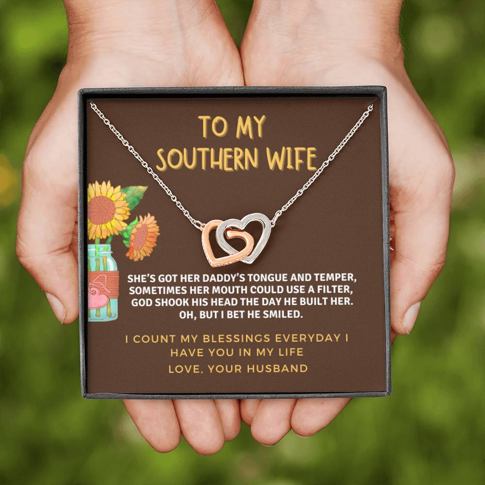 Interlocking Hearts - Southern Wife - Sunflower Jar