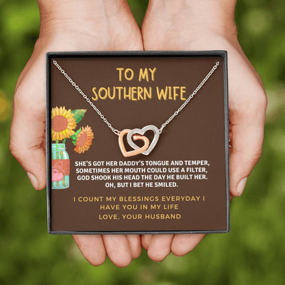 Interlocking Hearts - Southern Wife - Sunflower Jar