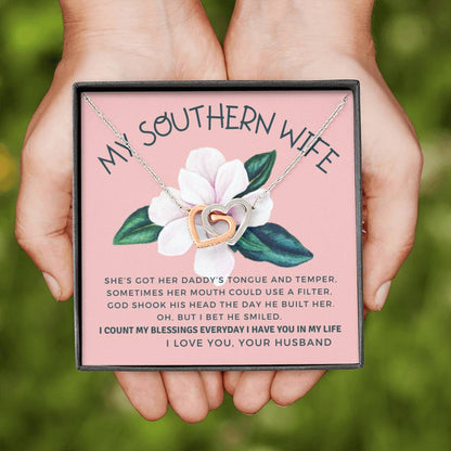 Interlocking Hearts - Southern Wife - Pink Magnolia