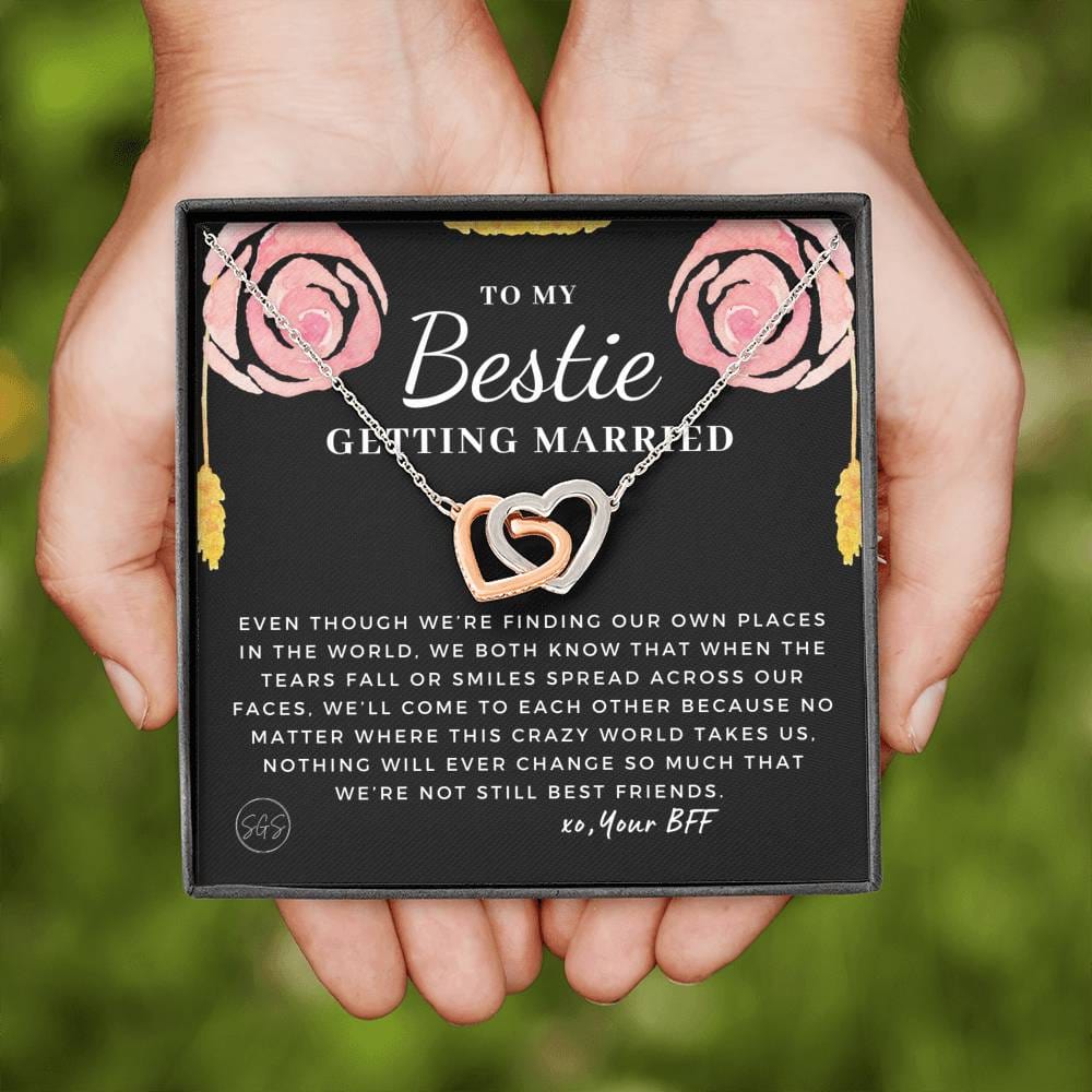 Gift for Bestie Getting Married | Necklace, BFF Wedding, Bridal Shower Gift for Bride, From Best Friend, Soulmate, Best Friends Quote, Sister Getting Married, STILLBFF8