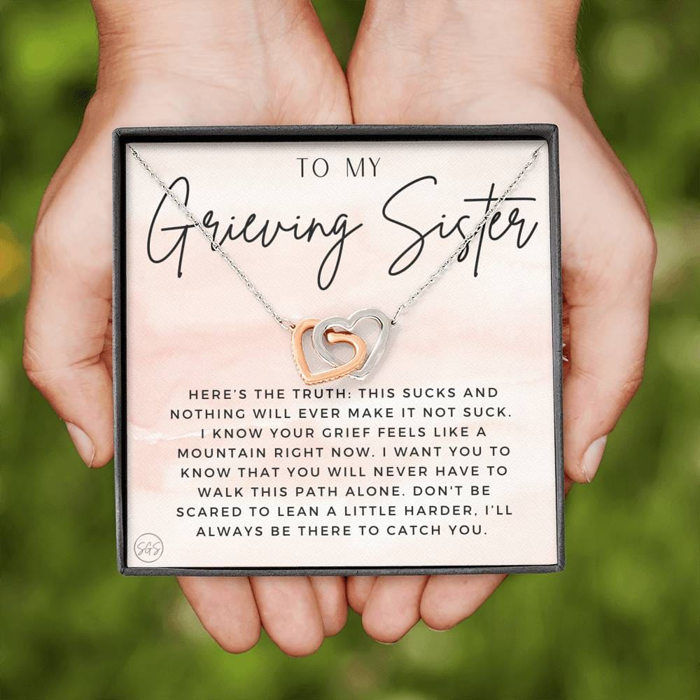 grieving sis 0723f Hearts Necklace