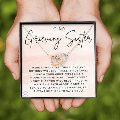 grieving sis 0723f Hearts Necklace