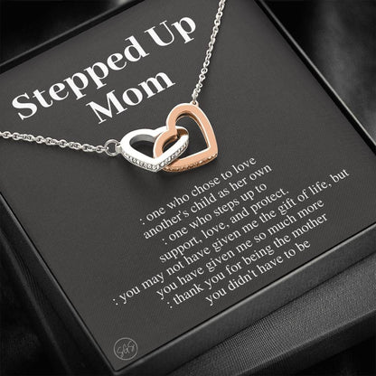 Stepped Up Mom | Stuff Gina Says, Gift for Stepmom, Bonus Mom, Stepmother, Grandma, Second Mama, From Step Daughter Son, Christmas, Birthday, Foster 1105aH