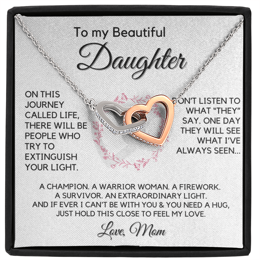 Gift for Daughter From Mom | My Beautiful Girl, Birthday, Graduation, Christmas Present, From Mother, Stepmom, Gift for Teen Girl, Adult Daughter, Adult Baptism, Confirmation, Mother's Day 1118-10H