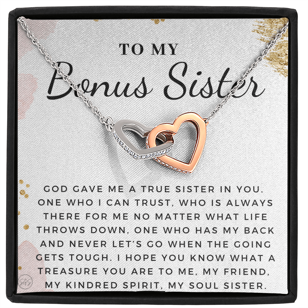 Bonus Sister Gift | Sister in Law Gift, Best Friend Necklace, Roommate, Step Sister, Christian, Birthday 25th, 16th, 30th, Christmas 1104iHA