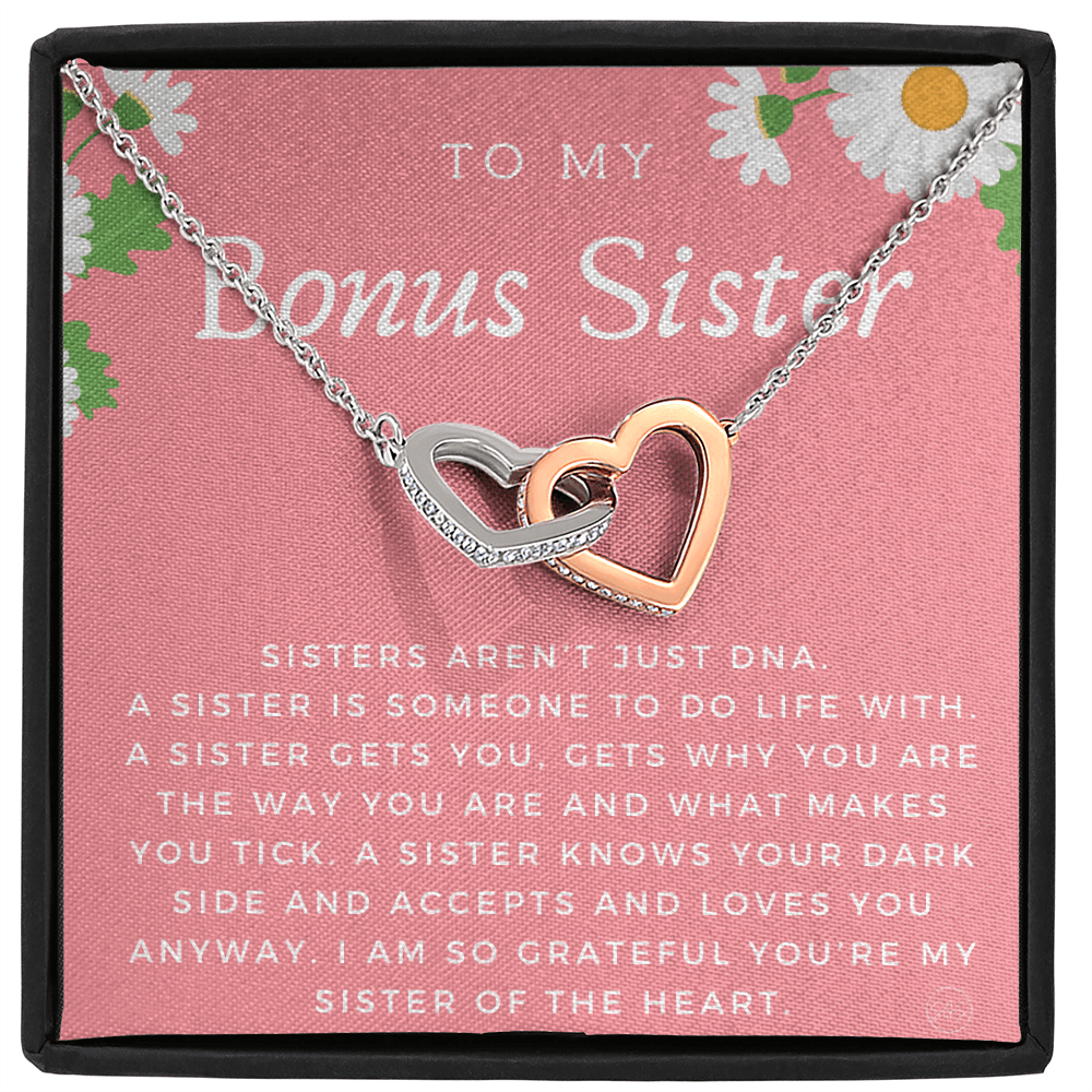 Bonus Sister Gift | Sister in Law Gift, Best Friend Necklace, Roommate, Step Sister, Christian, Birthday 25th, 16th, 30th, Christmas 1104bHA