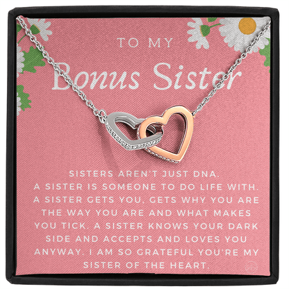 Bonus Sister Gift | Sister in Law Gift, Best Friend Necklace, Roommate, Step Sister, Christian, Birthday 25th, 16th, 30th, Christmas 1104bHA