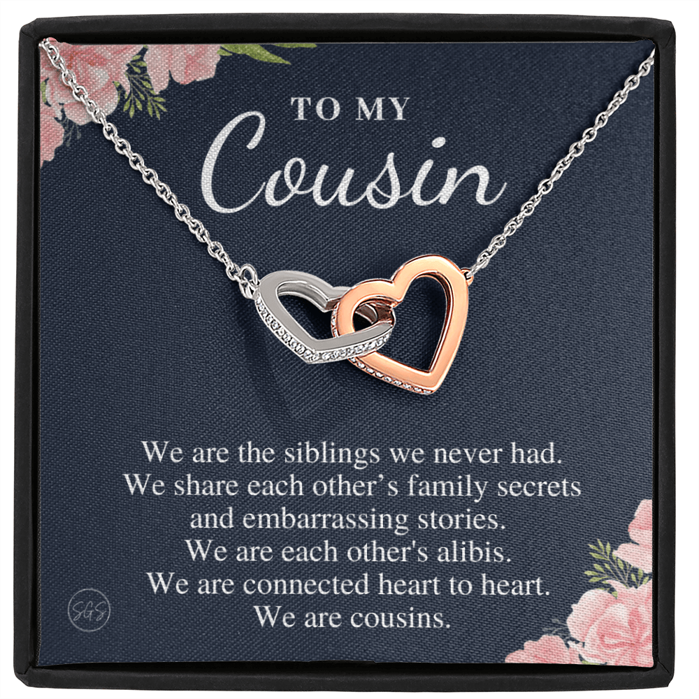 Gift for Cousin | Cousin Crew Necklace, Cousins and Best Friends, I Miss You Present, Gift for Birthday, Graduation, Thinking of You 2418H