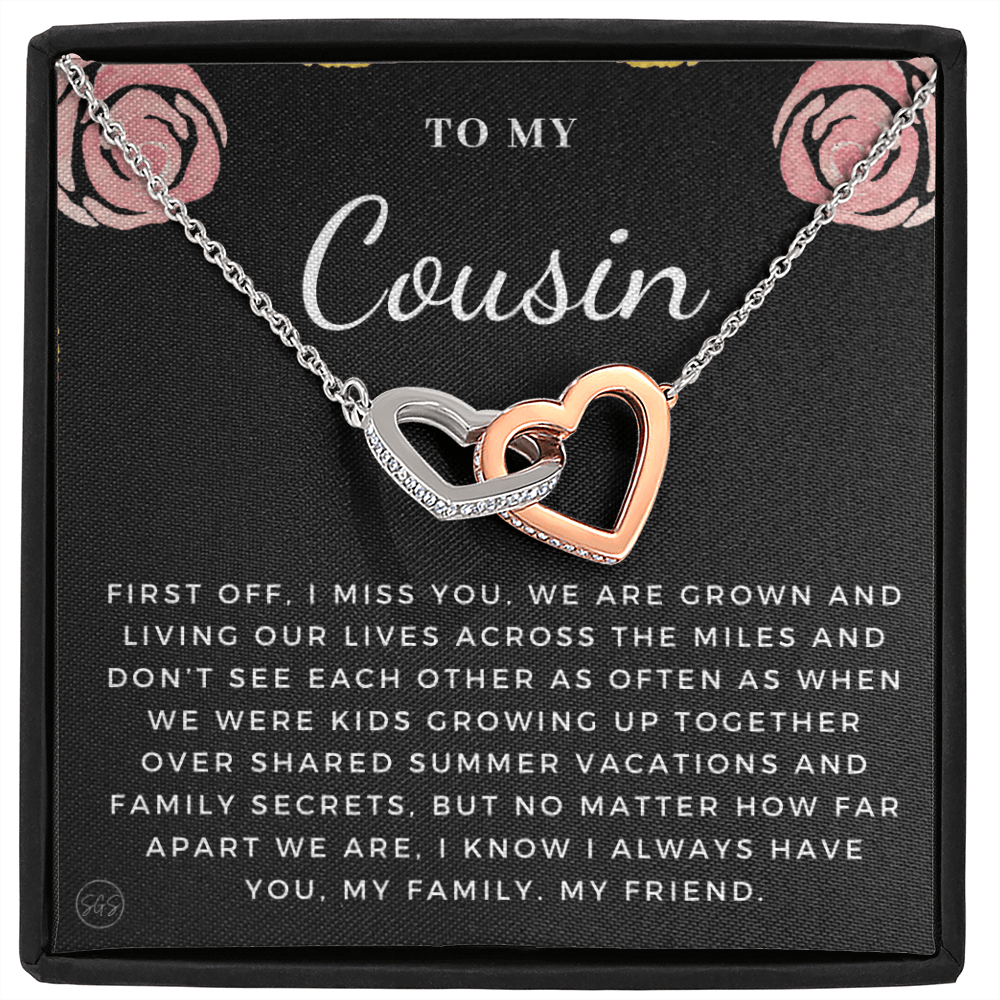 Gift for Cousin | Cousin Crew Necklace, Cousins and Best Friends, I Miss You Present, Gift for Birthday, Graduation, Thinking of You 2403H
