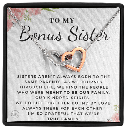 Bonus Sister Gift | Sister in Law Gift, Best Friend Necklace, Roommate, Step Sister, Christian, Birthday 25th, 16th, 30th, Christmas 1104aHA