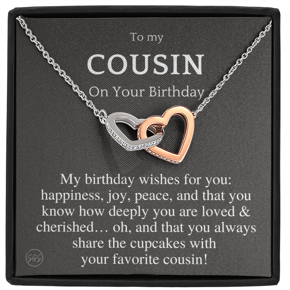 Gift for Cousin | Cousin Crew Necklace, Cousins and Best Friends, I Miss You Present, Gift for Birthday, Graduation, Thinking of You 2420H