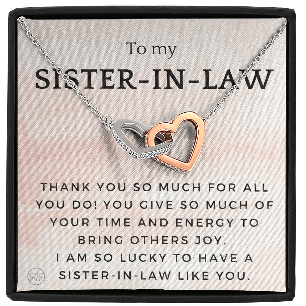 Sister-in-Law Gifts | Husband's Sister, Wife's Sister, Christmas Gift for Sister in Law, Birthday, Wedding, Future Sister Necklace 1103fHA
