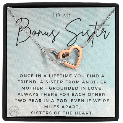 Bonus Sister Gift | Sister in Law Gift, Best Friend Necklace, Roommate, Step Sister, Christian, Birthday 25th, 16th, 30th, Christmas 1104eHA