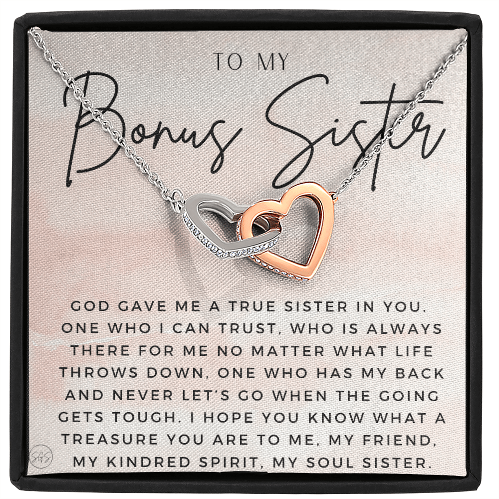 Bonus Sister Gift | Sister in Law Gift, Best Friend Necklace, Roommate, Step Sister, Christian, Birthday 25th, 16th, 30th, Christmas 1104hHA