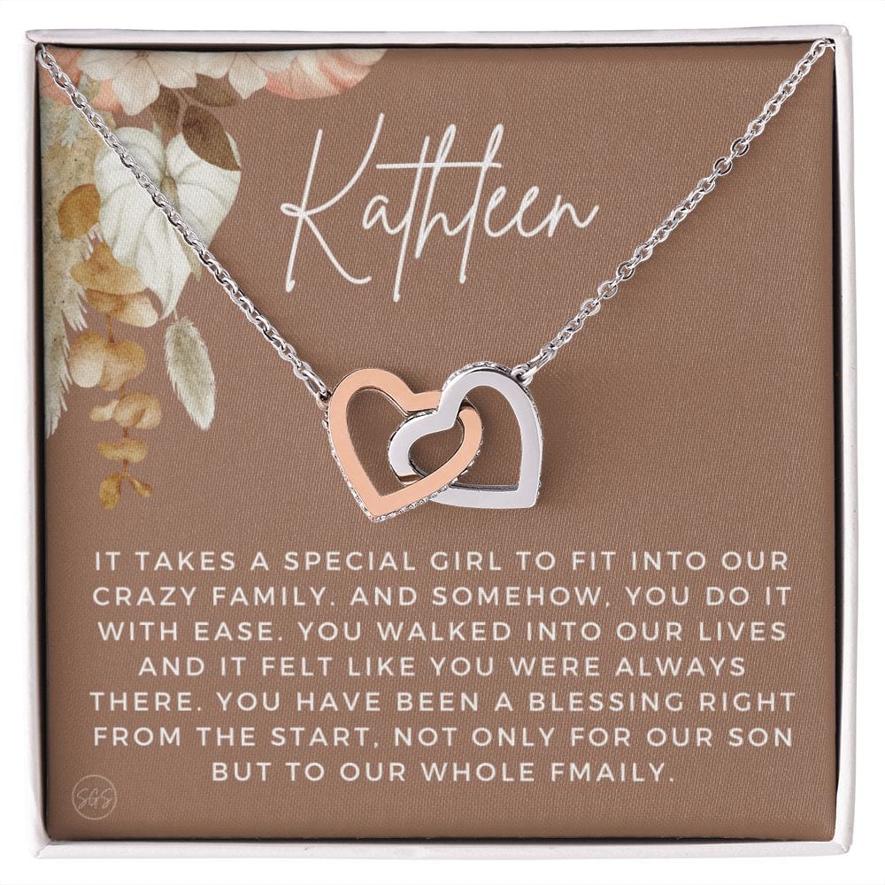 Custom Son's Girlfriend Gift | Personalized Name Necklace Gift, Christmas Gift For Sons Girlfriend, Birthday Gift for Her, Cute Small Gift