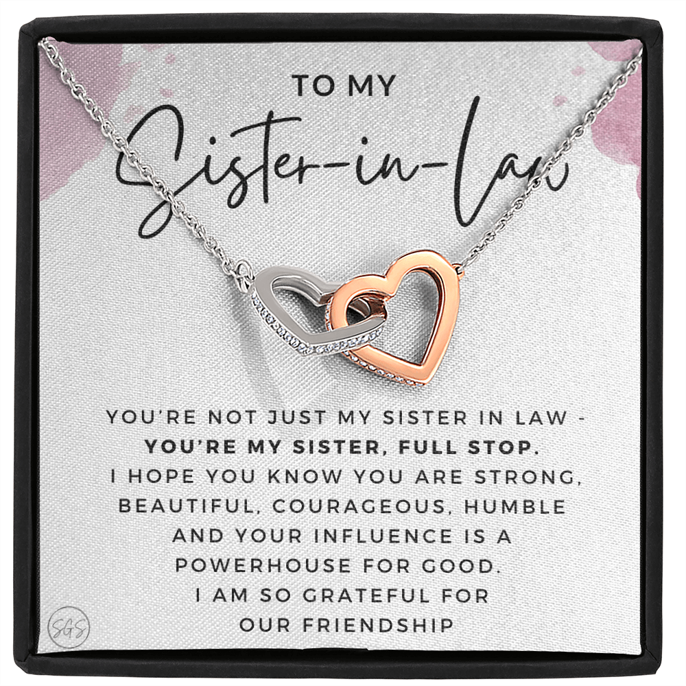 Sister-in-Law Gifts | Husband's Sister, Wife's Sister, Christmas Gift for Sister in Law, Birthday, Wedding, Future Sister Necklace 1103bHA