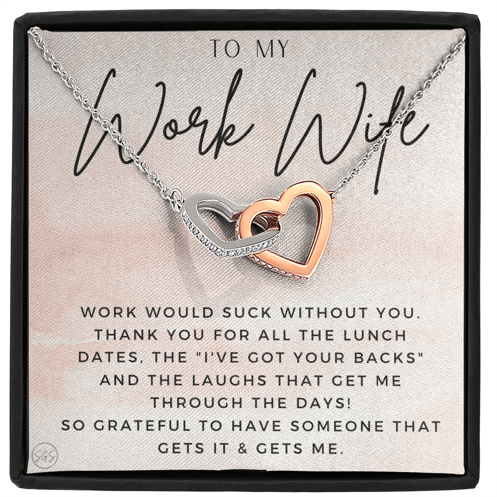 Work Wife Gift | Best Friend at the Office, Christmas, Favorite Co-Worker, Work, Job Anniversary, Employee, Boss, Small Business, Thank You, Bestie Funny 1029wcHA
