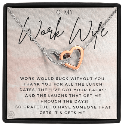 Work Wife Gift | Best Friend at the Office, Christmas, Favorite Co-Worker, Work, Job Anniversary, Employee, Boss, Small Business, Thank You, Bestie Funny 1029wcHA
