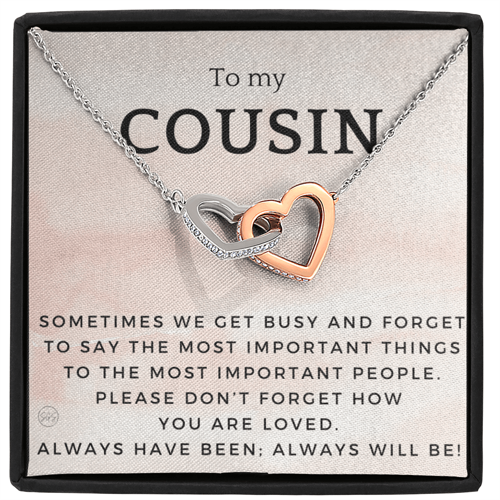 Gift for Cousin | Cousin Crew Necklace, Cousins and Best Friends, I Miss You Present, Gift for Birthday, Graduation, Thinking of You 2412H