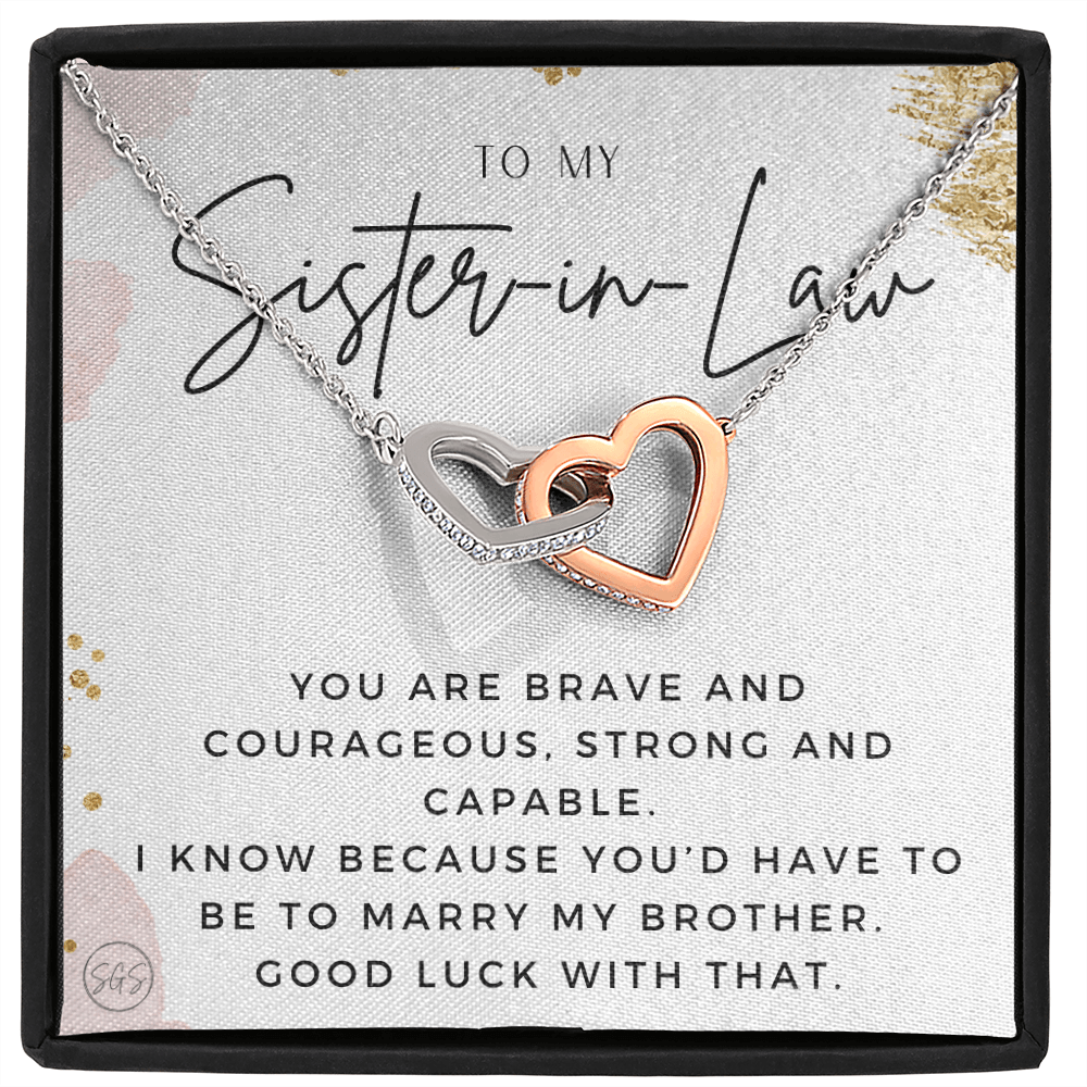 Sister-in-Law Gifts | Husband's Sister, Wife's Sister, Christmas Gift for Sister in Law, Birthday, Wedding, Future Sister Necklace 1103eHA