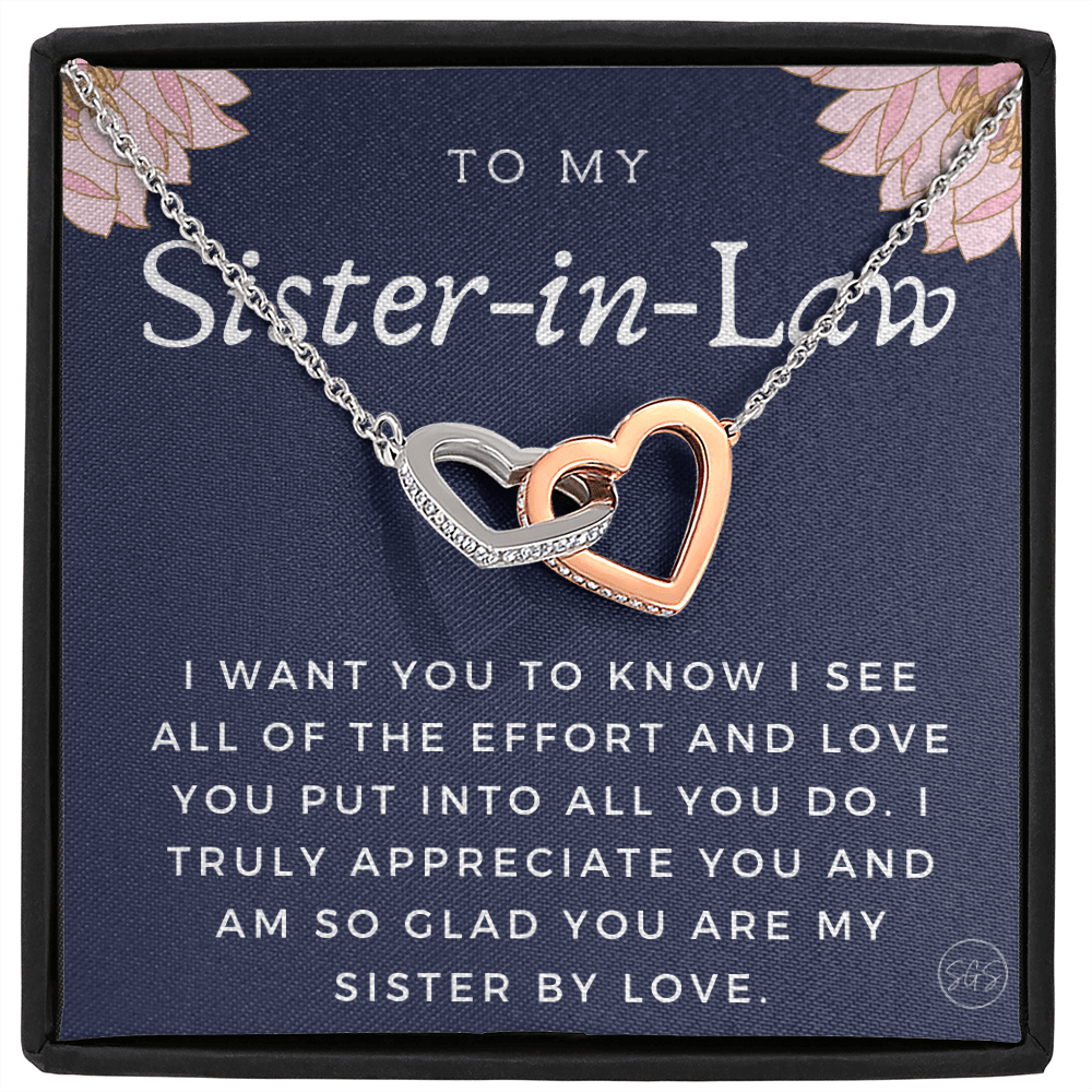 Sister-in-Law Gifts | Husband's Sister, Wife's Sister, Christmas Gift for Sister in Law, Birthday, Wedding, Future Sister Necklace 1103gHA