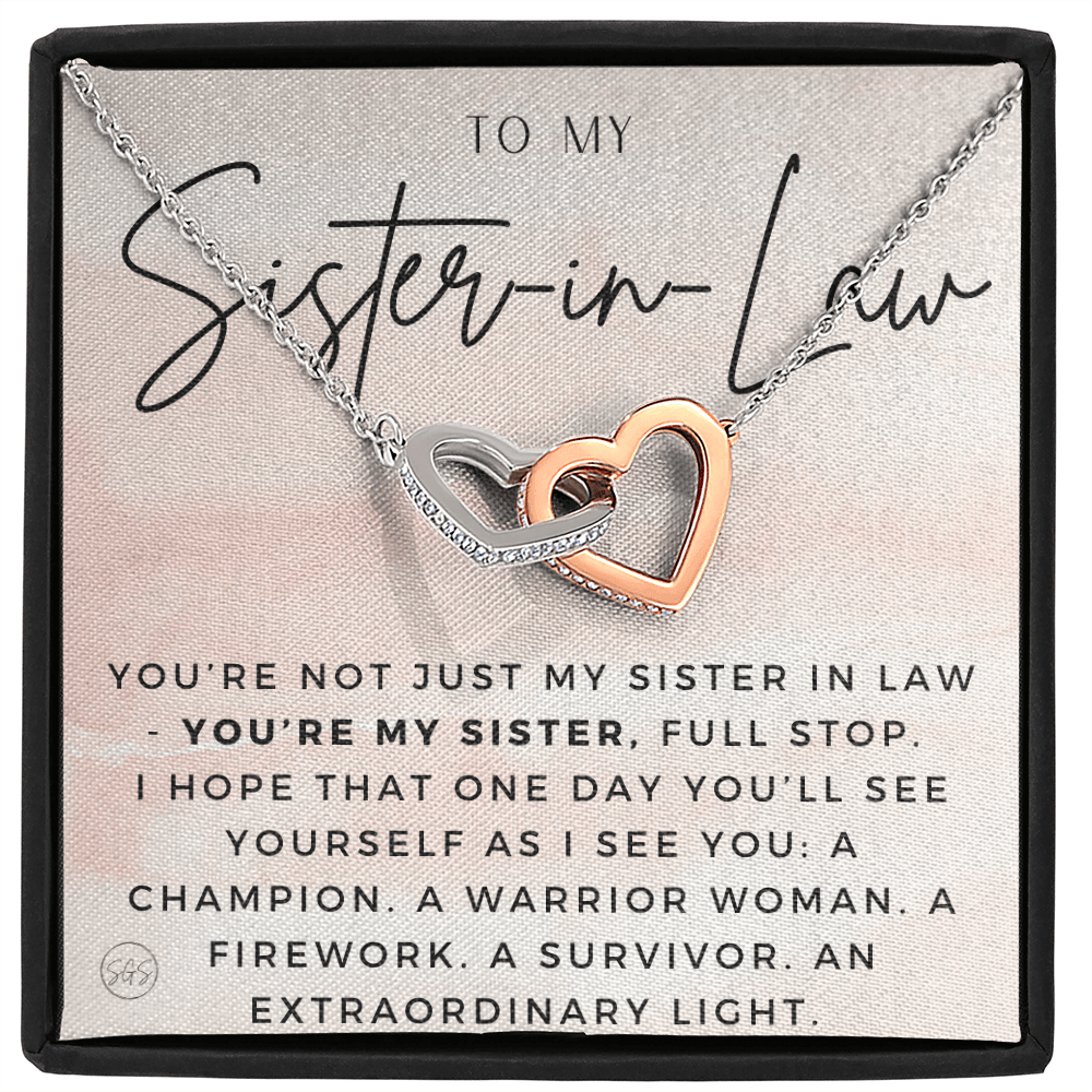 Sister-in-Law Gifts | Husband's Sister, Wife's Sister, Christmas Gift for Sister in Law, Birthday, Wedding, Future Sister Necklace 1103aHA