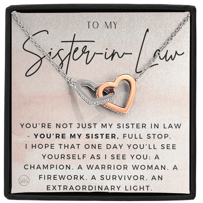 Sister-in-Law Gifts | Husband's Sister, Wife's Sister, Christmas Gift for Sister in Law, Birthday, Wedding, Future Sister Necklace 1103aHA