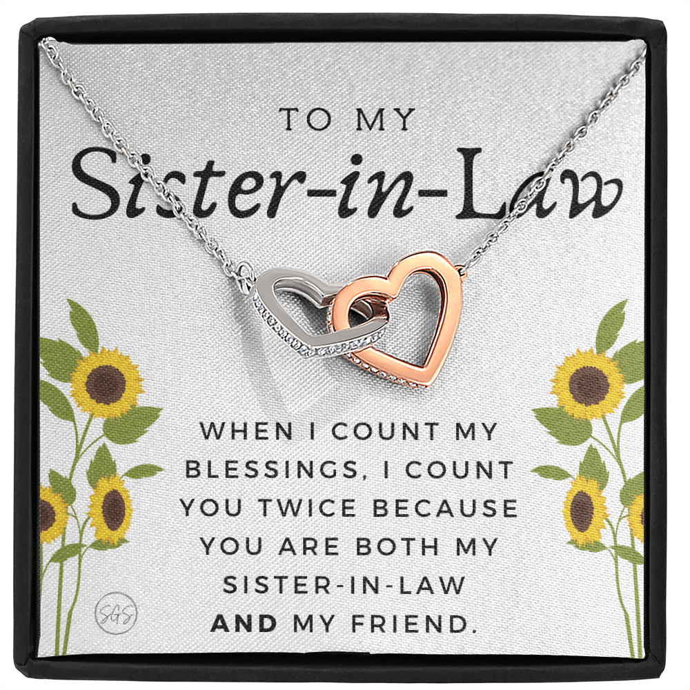 Sister-in-Law Gifts | Husband's Sister, Wife's Sister, Christmas Gift for Sister in Law, Birthday, Wedding, Future Sister Necklace 1103dHA