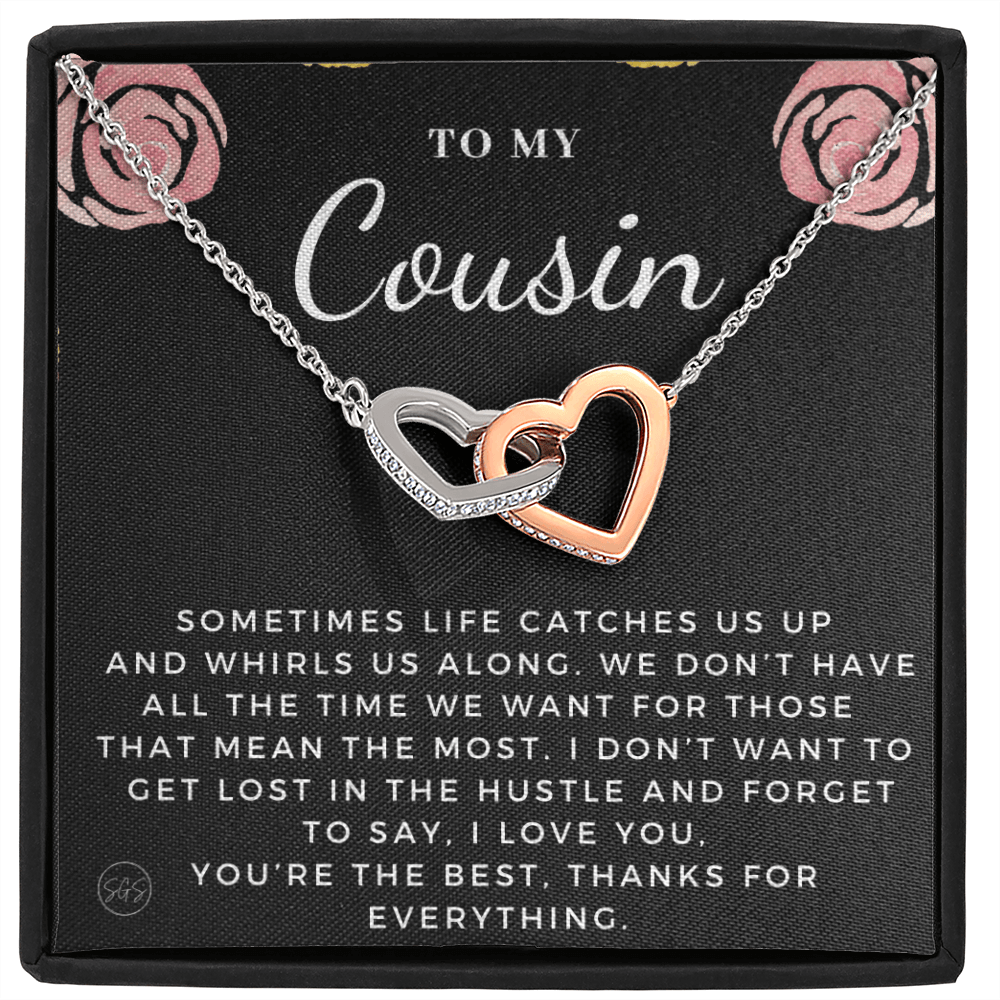 Gift for Cousin | Cousin Crew Necklace, Cousins and Best Friends, I Miss You Present, Gift for Birthday, Graduation, Thinking of You 2411H