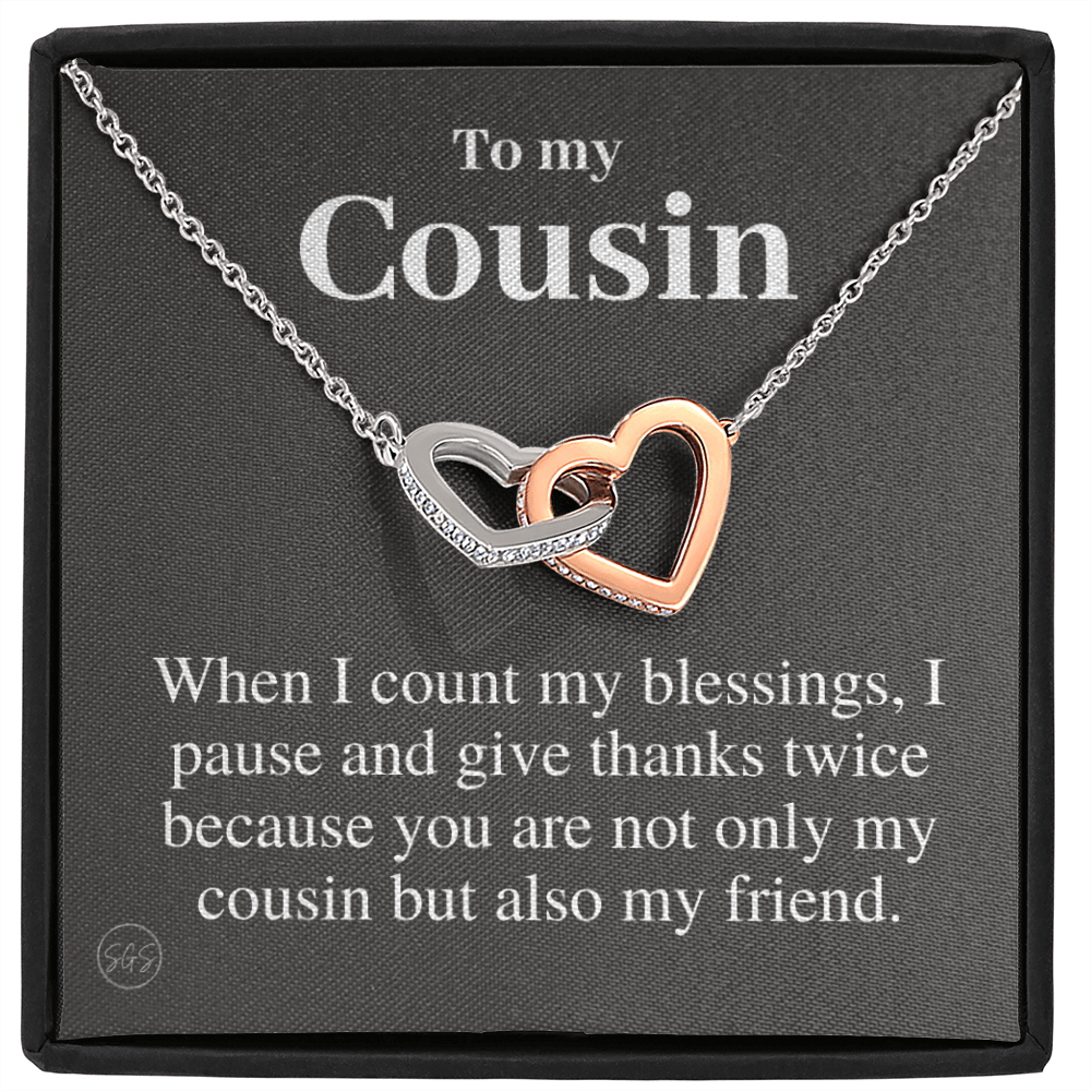 Gift for Cousin | Cousin Crew Necklace, Cousins and Best Friends, I Miss You Present, Gift for Birthday, Graduation, Thinking of You 2409H