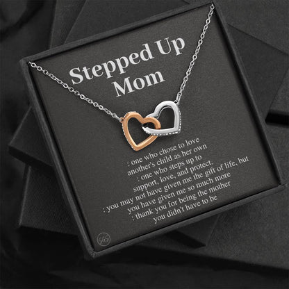 Stepped Up Mom | Stuff Gina Says, Gift for Stepmom, Bonus Mom, Stepmother, Grandma, Second Mama, From Step Daughter Son, Christmas, Birthday, Foster 1105aH
