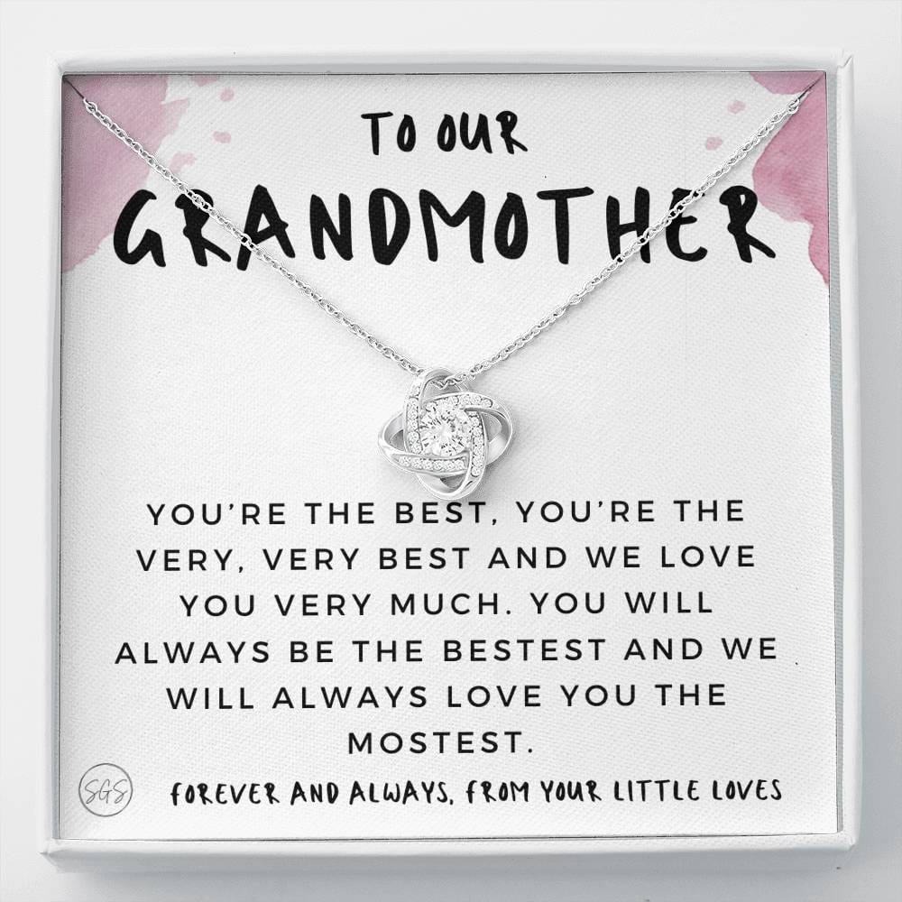 0928 Grandmother From Kids Necklace Love Knot