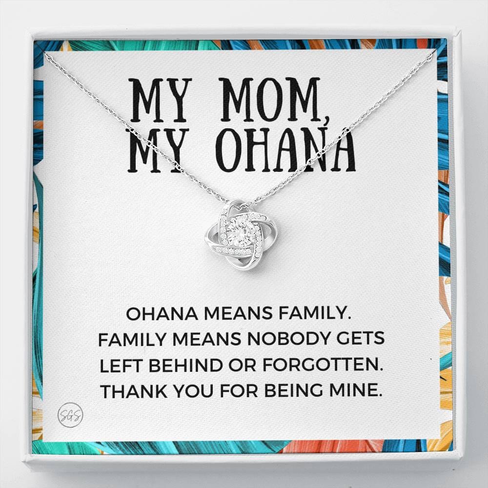 0929 ohana mom Necklace Love Knot