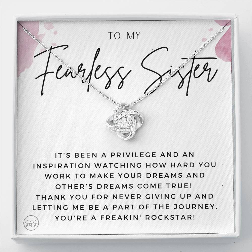Fearless Sister 0705E Necklace Love Knot