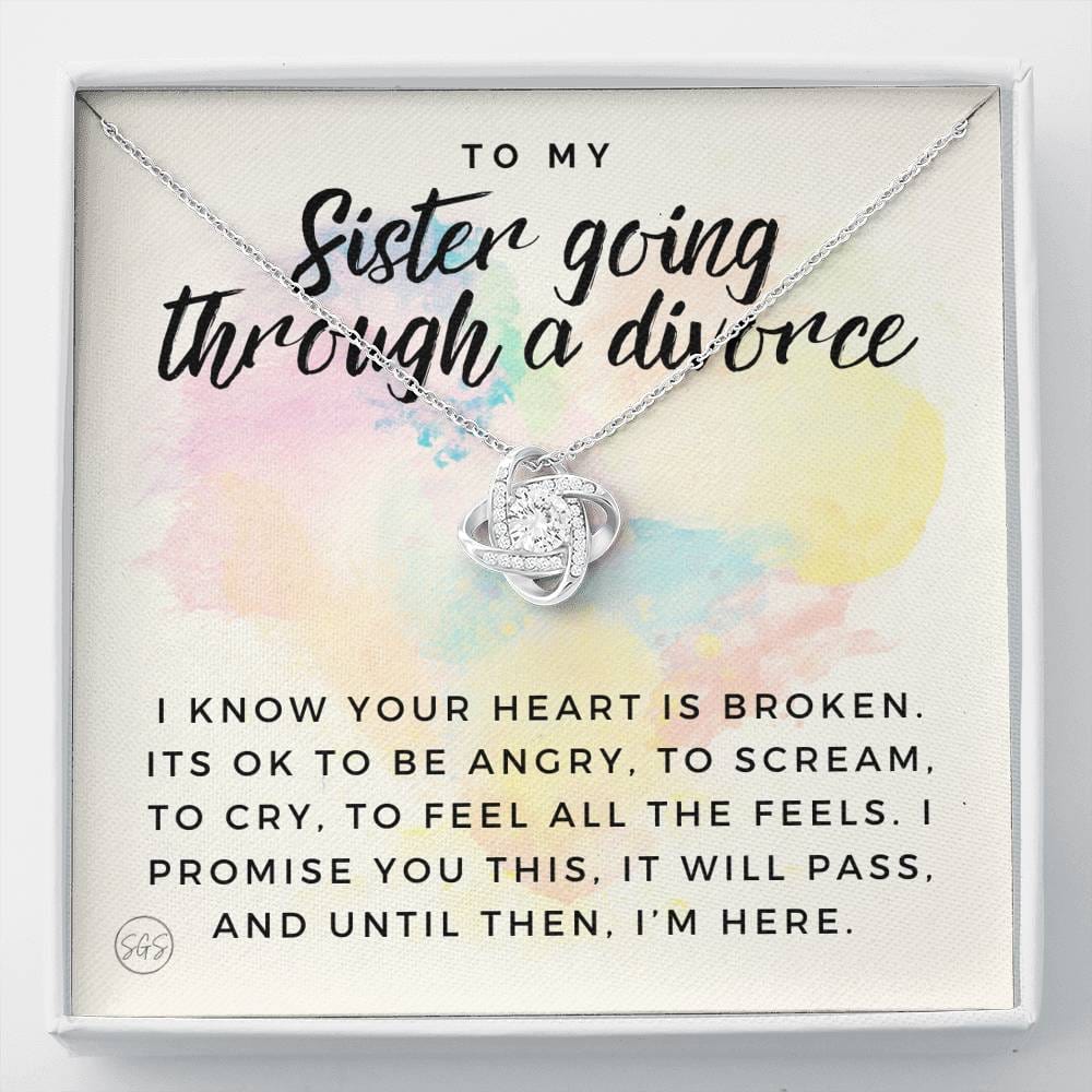 sister divorce -0709a Necklace Love Knot