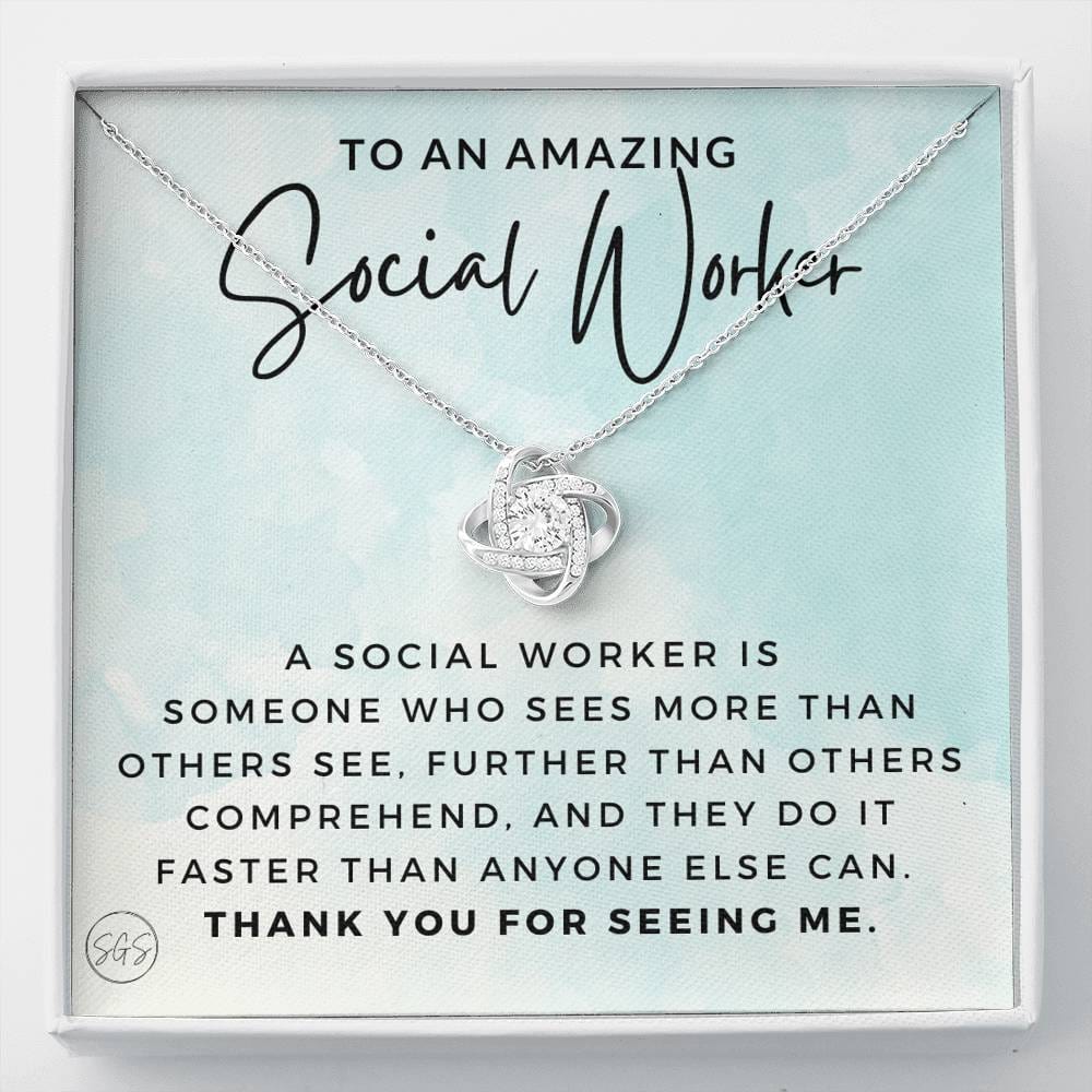 0922d social worker.png Necklace Love Knot