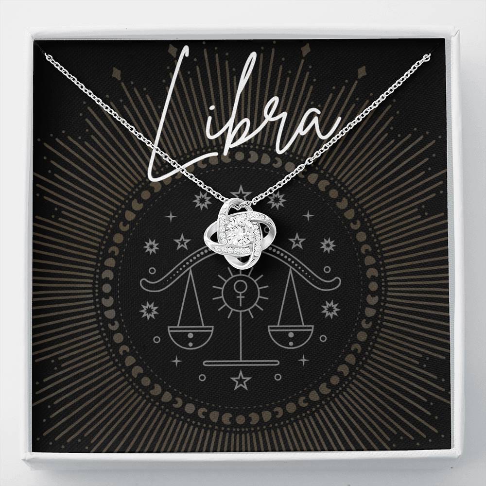 libra Necklace Love Knot