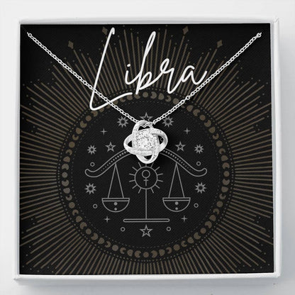 libra Necklace Love Knot
