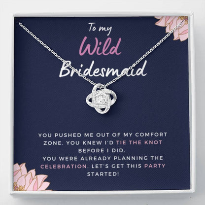 ToMyWildBridesmaid Necklace Love Knot