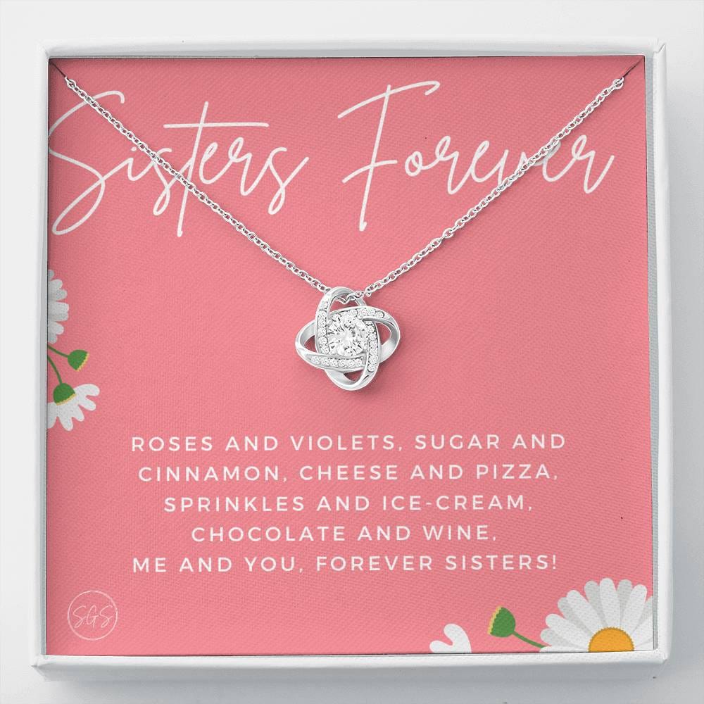 Sisters Forever 0705D Necklace Love Knot